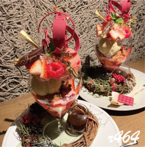 フルーツサンドとクリスマスパフェ(亀戸・日比谷)